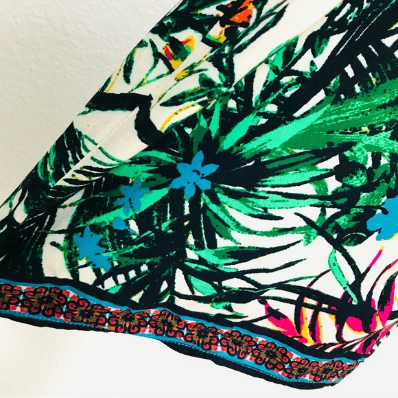 FLYING TOMATO Tropical Floral Ruffle JUMPSUIT Small - Picture 9 of 15